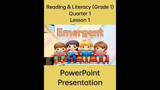 Reading amp Literacy Grade 1 PowerPoint Presentation Quarter 1 Lesson 1 grade1matatag ppt [upl. by Adena]