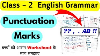 Punctuation Marks for Class 2  English Worksheet for Class 2  English Grammar Worksheet Class 2 [upl. by Ivonne985]