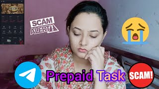 Telegram Prepaid Task Scam‼️🚨Money Fraud😭sizzlingqueenfarhin telegramscam [upl. by Wilhelmina]