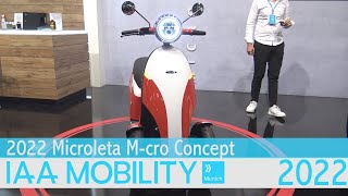 2022 Microletta Mcro Electric Trike Walk Around IAA München 2021 [upl. by Ydnim]