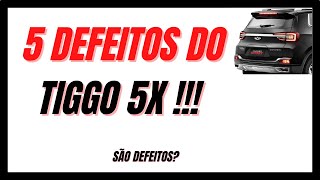 5 DEFEITOS DO CAOA CHERY TIGGO 5X SPORT  car automobile defeitos caoachery cherytiggo [upl. by Atiuqad]