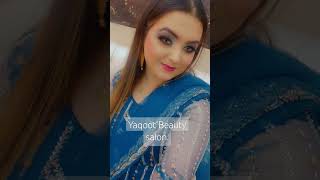 latest smoky mekap  signature mekap  yaqoot Beauty salon blue colour viral sorts khadija awais [upl. by Dauf]