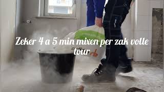 zelf egaliseren van een afgehakte cement vloer [upl. by Ednargel371]