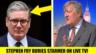 FED UP Stephen Fry Turns amp Brands Starmer A DISASTER In Live Tv Interview [upl. by Avehsile]