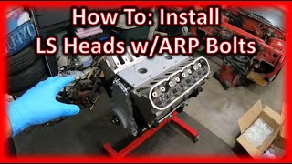 LS3 Cylinder Head Install wARP Bolts [upl. by Sofer]