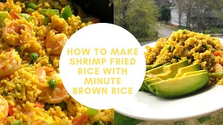 friedrice brownrice newrecipe mealprep Easy Shrimp Brown Rice Fried Rice in 20 Minutes [upl. by Jeddy500]