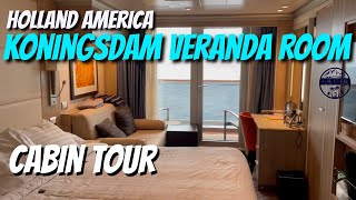 Koningsdam Veranda Cabin 8168 Tour amp Review Category VF cruise cabintour cruising review [upl. by Nosnor29]