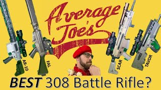 Average Joes Pick the BEST 308 Battle Rifle SCARH FAL Tavor AR10 [upl. by Namolos46]