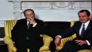 Josip Broz TITO zapalio i puši tompus u Bijeloj kući Sjedinjene Američke Države 1971 [upl. by Nosyk133]