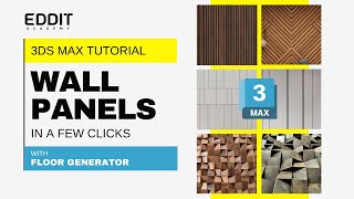 3 Unusual Ways to Use Floor Generator in 3ds Max for Unique Wall amp Tile Effects [upl. by Tselec]