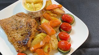 Recette  côte de veau à la moutarde 👩🏻‍🍳 كوطليط بالموطارد ساهل و سريع 😋👌🏻 [upl. by Innor513]