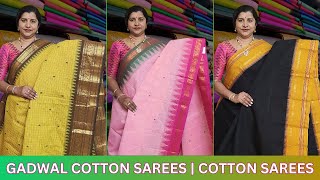 GADWAL COTTON SAREES  LATEST COTTON SAREES  LATEST SAREES COLLECTION gadwalcotton cottonsarees [upl. by Ylera478]