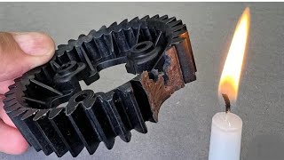 Plastic Gear Repair With a Candle  Worked Really Well  The Art Studio [upl. by Assiralk]