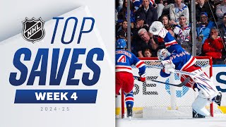 NHL Top Saves of Week 4  202425 Highlights [upl. by Atteirneh567]