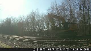 241110 South Facing Backyard Railcam [upl. by Lorolla]