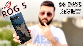 Asus ROG Phone 5 Full Review After 30 Days With Pros amp Cons [upl. by Oralee]