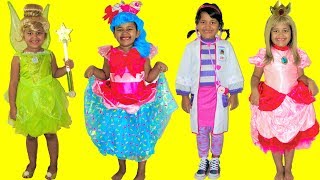 10 Halloween Costumes Disney Tinkerbell Princess Peach Jessicake Doc McStuffins Lambie [upl. by Atoel]