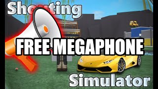 Free Megaphone in Shouting Simulator  Restored CODE [upl. by Nuli634]