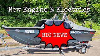 Suzuki Fishing Team Boat Gets New Engine boatproject [upl. by Eitsim]