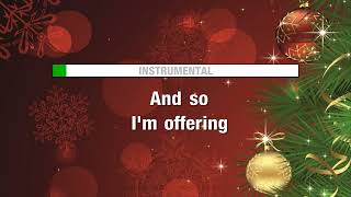 Christmas Song Chestnuts Roasting  Nat King Cole KARAOKE [upl. by Idalla]