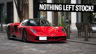 The 700HP Modified FERRARI ENZO  Driving The Streets Of Tokyo [upl. by Yrrum]