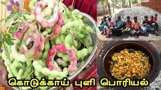 சத்துமிக்க சுவையான கொடுக்காப்புளி பொரியல்  Manila tamarind poriyal  Pithecellobium Dulce [upl. by Ahsiuq617]