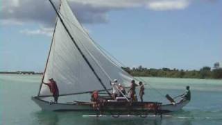 Guam Chamorro Traditional Canoes [upl. by Anilra942]