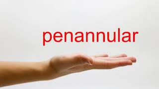 How to Pronounce penannular  American English [upl. by Naibaf]