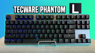 Tecware Phantom L Unboxing and Typing Test Outemu Brown Switches [upl. by Siulegroj]