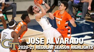 Jose Alvarado 202021 Regular Season Highlights  Georgia Tech Guard [upl. by Mayrim]