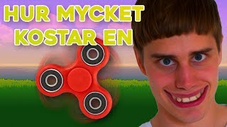 Vad kostar en Fidget Spinner  Gissa Priset [upl. by Aleiram214]