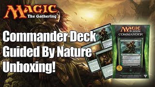 MTG  Guided By Nature Commander Deck 2014 Unboxing amp Review [upl. by Ainitsirc]