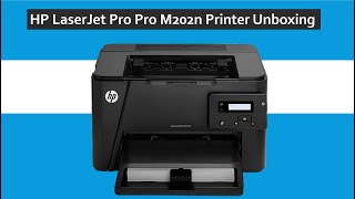 HP LaserJet Pro Pro M202n Printer Review and Unboxing [upl. by Ahsenak]