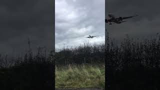 EasyJet A320 lands at Belfast international [upl. by Llerruj]