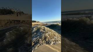 Beach Trench Forms Massive Waves [upl. by Weatherby]