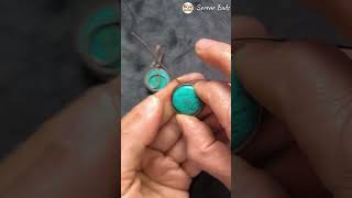 How to make wire wrapped cabochon earrings [upl. by Siddon207]