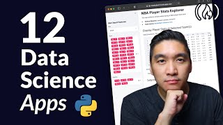 Build 12 Data Science Apps with Python and Streamlit  Full Course [upl. by Fredric]