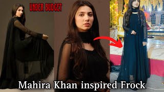 I Made This Mahira Khan Humsafar Drama Inspired Dress Under Budget  Farwhfam [upl. by Asiat]