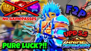 I GOT THE SECRET POSEIDON UNIT IN ANIME DEFENDERS INSANE LUCK [upl. by Donahoe]