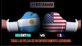 ARGENTINA vs USA en BOXEO  Todas las peleas  reKOrdando Especial [upl. by Pearce984]