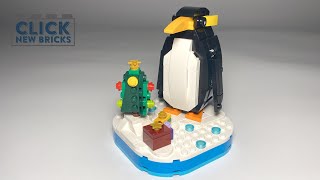 Lego 40498  Christmas Penguin Speed Build [upl. by Hare]