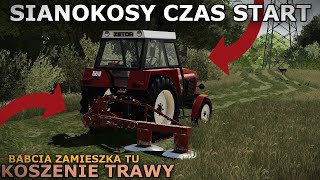 ☆ quotPolskie ŻYCIE Gospodarzaquot 10 FS22 ✓ 👵 Zamieszka Tu 😂 Sianokosy CZAS START  Koszenie Trawy ㋡ [upl. by Marka]