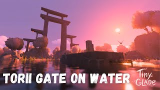 Tiny Glade Cozy Gameplay Japanese Style Torii Gate Water Build No Commentary [upl. by Roddie9]