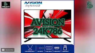 Avision 24 Inch HD Ready LED TV  24K786  UNBOXING and SET UP [upl. by Deeyn]