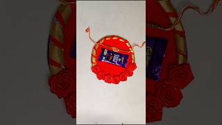 Tie Rakhi to your brother with this handmade platter l DIY Rakhi platter l Rakhi Art amp Craft rakhi [upl. by Arrac201]