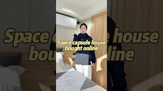 Space capsule house bought online etonghousetinyhome resorts capsule airbnb tinyhouse [upl. by Borchert]