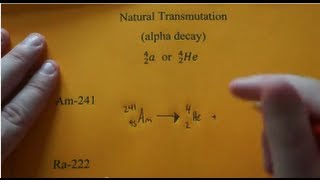 Writing Alpha Decay Nuclear Equations [upl. by Drofnats]