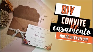 Como fazer Convite de Casamento Rústico  DIY  Faça você mesmo  Tutoriais casamento [upl. by Bathsheba]