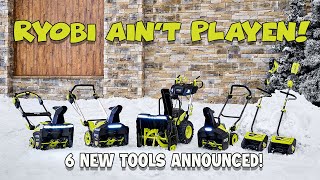 Ryobi Announces 6 new 40v Cordless Snow Blowers [upl. by Ondrea]