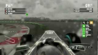 F1 2011 Gameplay Ita PC Gran Premio Malesia Kuala Lumpur Gara 2 Guidare o Nuotare [upl. by Laamak]